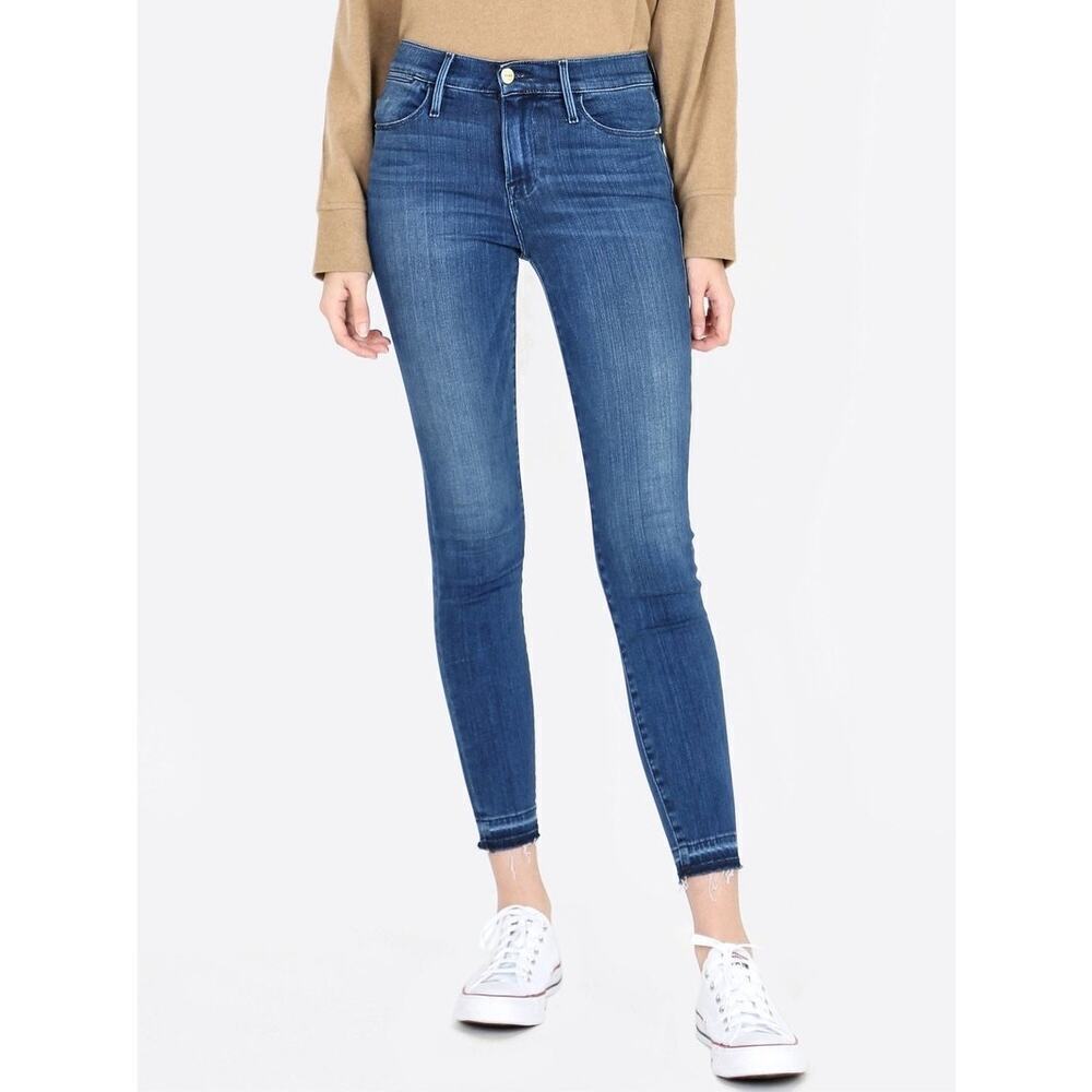 FRAME Le High Skinny Crop Womens Size 28 Edgewater